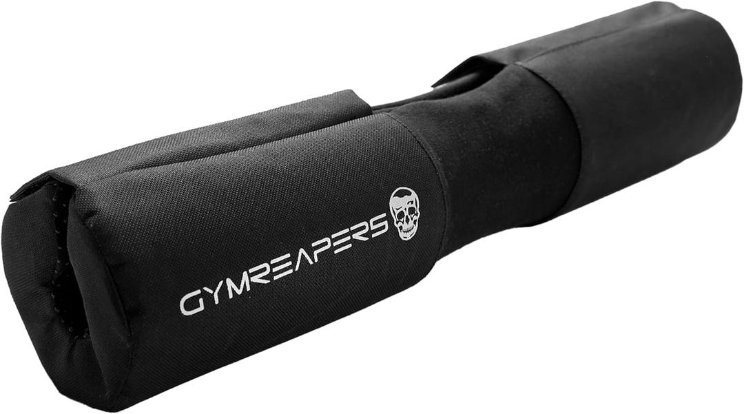 Gymreapers Barbell Squat Pad - Protective Bridge Pad For Hip Thrust, Squats, Lunges - Hip Support, Neck Protection For Bar (Black Covered)