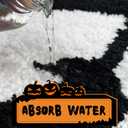 Halloween Bathroom Rugs Black White Bath Mats Skull Nightmare Before Christmas Home Decor Bath Rugs for Bathroom, Bedroom Washable Absorbent Carpet 20"x 32"