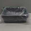 4-Pack Bus Tubs, Commercial Tote Box, Plastic Bus Box (13 L Capacity), Grey