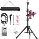Relx Wig Stand Tripod - Adjustable Wig Head Stand with Tool Tray- Double Locking Mannequin Head Stand for Hairdressing Training(Mannequin Head Not Included)
