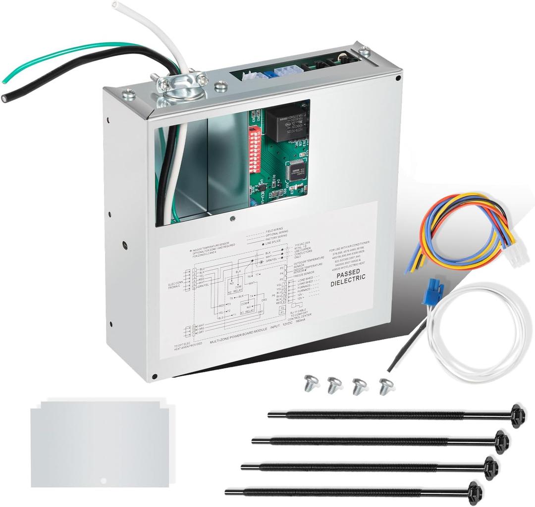 Replacement for Dometic 3312020.000 RV Thermostat Multi-Zone Kit,for 10 Button Comfort Control Center II (CCC2) Thermostats 3314082.000/3314082.011,for Duo Therm/Brisk Air 13.5K/15K BTU AC 57915