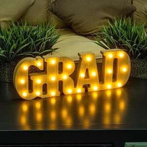 Graduation Decorations 2026-Long Marquee Light LED Up Letters 'Grad' - Class of 2026 Decorations Sign for Kindergarten Preschool High School College Decor Table Centerpieces Ornaments
