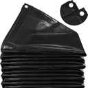 MYFAMIREA 25 x 25FT Pond Liner, 28Mil PE Preformed Liner with 20 Hemmed Edge Buttonholes, Sun Resistant, Easy Cutting for Outdoor, Fish, Koi, Garden Fountain, Waterfall Ponds