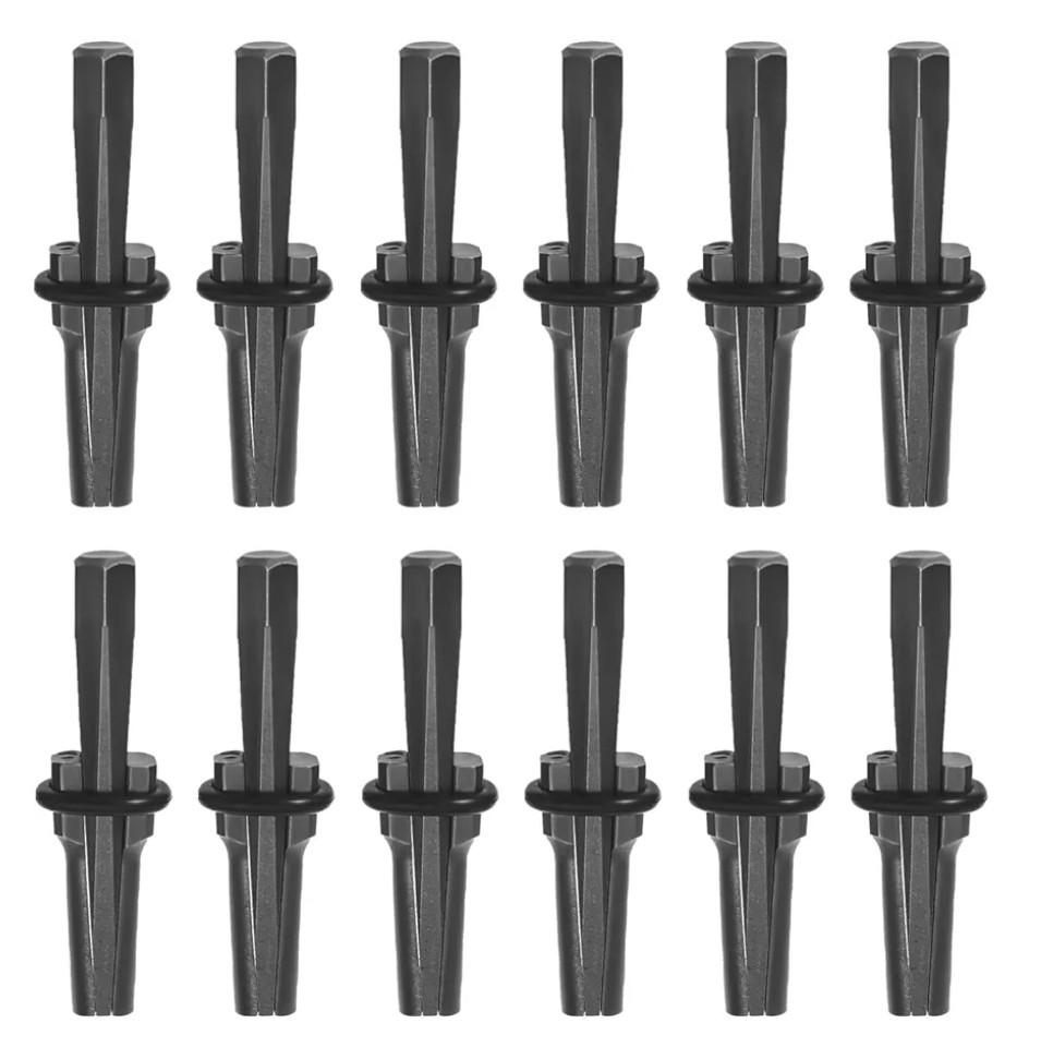 10 Pack 5/8" Wedge and Feather Shims Set Concrete Rock Stone Splitter Hand Tools for Rock, Stone, Concrete, Marble, Granite Rock Splitting Wedges