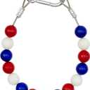 Flagpole Retainer Ring Beaded Red/White/Blue Keep Flag Close to Pole USA Made (15)