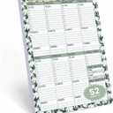 2 x Undated Weekly Planner - (8.5''x11'') 52 Tear Off Sheets | Weekly To Do List Notepad with Event & Dinner Section | Things To Do Notepad | Ideal Productivity Planner - Habit Tracker and More