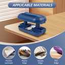 LUVRD Edge Banding Trimmer with [Tungsten Carbide Blades] & ABS Body, Pneumatic Edge Banding Cutter for Laminate, Melamine, Wood, PVC, Veneer - Double Edge Operation (Blue)