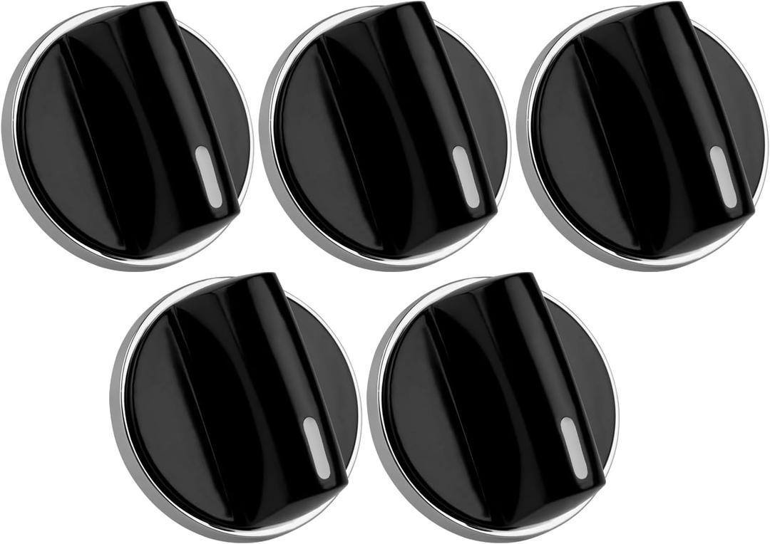 00650847 Cooktop Stove Knobs Compatible with Bosch, 5 Pack Range Oven Gas Burner Knob Replace 650847 1999734 AH3480601 AP4513132 PS8731208