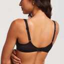DOBREVA Women's Unlined Mesh Balconette Bra Underwire