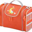 Carrying Case Compatible with Yoto Player (3rd Generation), Portable Storage Carrier Bag for Travel and Home Storage (Orange)