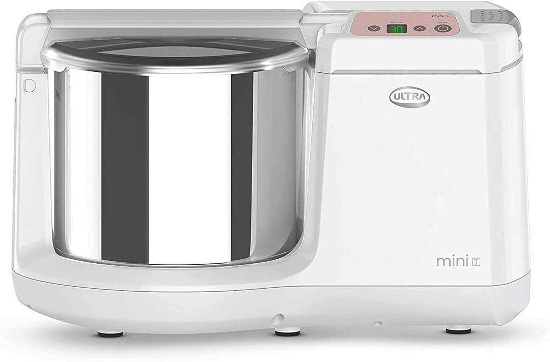 Elgi Ultra Ultra Mini T Table Top 1.25L Wet Grinder with Atta Kneader & Digital Timer, 110-volt (New Model), white