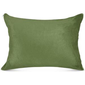 Pillow Protectors/Cases Standard Size with Zipper 2 Pack Olive Green Color