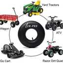 (2-Pack) AR-PRO 15x6.00-6" Inner Tubes with TR-13 Straight Valve Stem - Replacement Lawn Mower Tire Tubes with TR13 Straight Valve Stem - Suitable for Yard Tractors, Wheelbarrows, ATVs, and More