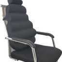 Office Chair Support Pillow, Fully Support The Whole Back, Relieve Fatigue - Memory Foam Lumbar Support Pillow for Office Chairs, Gaming Chairs, Car Seats, Wheelchairs, Black