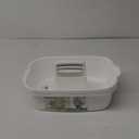 Large Cleaning Supplies Caddy Portable Shower Basket Supply Organizer with Handle Plastic Bucket Tool Storage for Bathroom, Bedroom, Kitchen, College Dorm, Garden, White 2 Pack