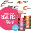 Tiki Cat Grill Pt Variety Pack, Combinations of Real Flaked Fish, Wet High-Protein & High-Moisture Cat Food, 2.8 oz. Cans (Pack of 12) (EXP 05/01/28)