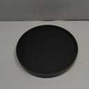 Turntable Vanity Tray 10 Inch for Perfume Candle, Bamboo Kitchen Sink Countertop Organizer Keep Glass, Sponge and Soap Bathroom Coffee Table Decorative Black (VFLZ)