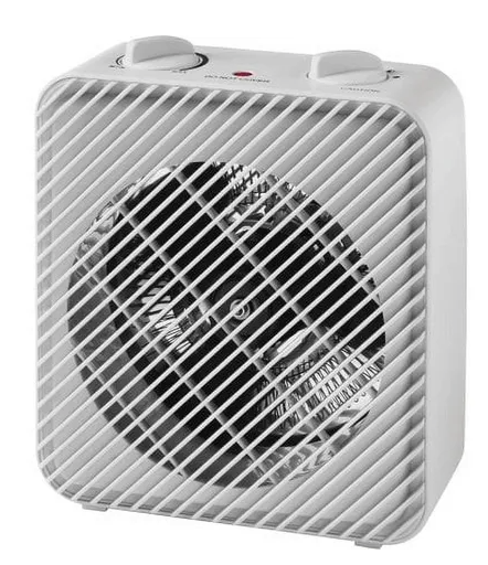 Pelonis Technologies PSH08F1AWW White 1500W 3-Speed Electric Fan-Forced Space Heater