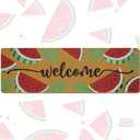 Long Doormat 48x 16 inch Front Door Mat Watermelon Doormat Summer Door Mat Welcome Mat for Front Door Porch Entrance Decor