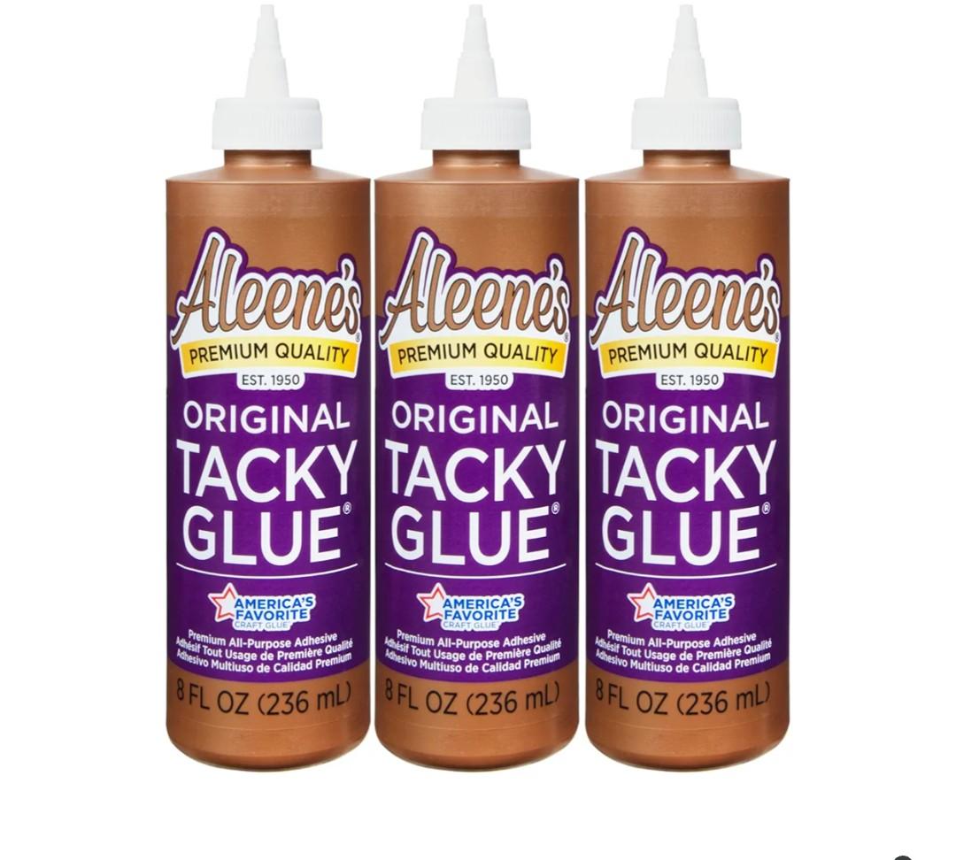 Aleene's Original Tacky Glue, All Purpose Adhesive, Perfect for Crafts and DIY Projects, Dries Fast and Clear, 8 fl oz 3-Pack