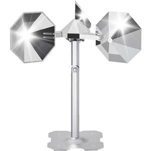 Bird Scare Reflective Device,Silver, Wind Powered Spinning, Bird Reflectors, Keep Pigeon Woodpeckers and Seagull Away for Garden Patio Yard,1PCS