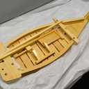 Kichgather 27.6“ Wooden Sushi Serving Tray Boat Plate for Restaurant or Home