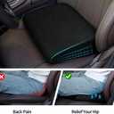 HOMBYS High Density Foam Car Seat Cushions for Short People,Car Booster Seat for Short Drivers,Ultra Thick Adult Booster Seat for Car Driving,Wedge Seat Cushion 6" Thickness,Black Mesh Cover