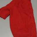 cyeollo Dog Christmas Sweaters for Medium Dogs Male, Stretchy Warm Turtleneck Doggy Clothes for Fall Winter, Thermal Knit Pet Apparel with Sleeves, Red XL