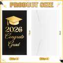 Gueevin 50 Pcs 2026 Graduation Money or Gift Card Holders,Class of 2026 4.5 x 8 Inch Folded Gift Card Holders with Envelopes Gold Foil Graduation Cards, 290gsm Cardstock