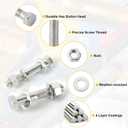 1000PCS Grade 8 Bolt Assortment Kit, Heavy Duty Bolts and Nuts Kit