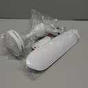 Mengnessly 28" Inch Ceiling Fan AC 110V/DC 12V Indoor Outdoor Gazebo Electric Fans for Tent with Remote Control Portable Hanging Plug in No Light White Bedroom Porch Quiet Small Room RV Garage Dorm