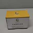 Candle Charisma 50 Yellow Spell Candles - 4" Unscented Paraffin Chime Candles, Smokeless & Dripless, Colored Candles, Long Burn Time 1/2 Inch Taper Candles for Rituals, and Parties