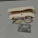 Madison Avenue Square Vintage TR90 Blue Light Blocking Reading Glasses for Women, Anti Eyestrain/Glare Computer Readers