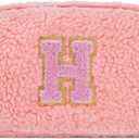 Uygafly Belt Bag with Initials,Fanny Packs Crossbody Bags for Women Girls Kids,Birthday Graduation Gifts for 5 6 7 8 9 10 11 12 13 14 15 16 Year Old Girl,Trendy Cute Purse Stuff - H,Peach