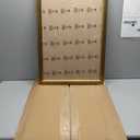 16x24 Wood Frame Gold, Ornate Natural 24x16in Picture Poster Frame, Modern Golden 16 x 24inch Gallery Wall Photo Frame with HD Plexiglass, Horizontal Vertical Wall Mounting Display 1pcs