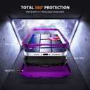 Designed for iPhone 16 Pro Max Case 6.9''with [Military Drop Protection][Compatible with Mag-Safe] Shockproof 16 Pro Max Phone Case for Men Wowen,Purple