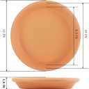 Yishang 11 Inch Terracotta Pot Saucer - 2pcs Large Round Clay Plant Tray with Drainage Hole, Perfect for 10/11/12 Inch Flower Pot, Indoor/Outdoor