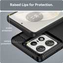 Case for Motorola Edge 50 Pro Case/Moto Edge50Pro, Slim Thin Phone Cover TPU Soft Back Cases Anti-Scratch Shockproof Protective Cover for Motorola Edge 50 Pro 5G Black