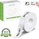 Nelko Genuine P21 Label Maker Tape, Adapted Label Print Paper, 14x40mm (0.55"x1.57"), Standard Laminated Office Labeling Tape Replacement, Multipurpose of Home, Office, 180 Labels/Roll, Transparent