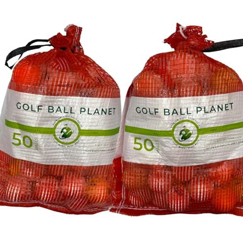 Golf Ball Planet 100 Shag/ Practice/ Hit Away/ Range Used Golf Ball Mix in Mesh Bag