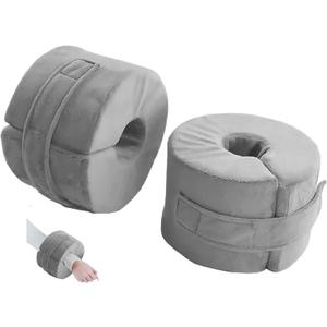 Foot, Ankle & Heel High - Density Sponge Rings - Prevent Bed Sores, Ideal for Post Surgery, Elderly & Bedridden Care, Breathable Washable Cover 2 Pack