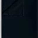 Twin Flat Sheet Only, 1 Pack Top Bed Sheets, Soft Breathable Brushed Microfiber Color-Coded Label Threads, (66"x96", Black)