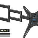 MOUNTUP Corner TV Wall Mount for Most 26-65 Inch TVs, Long Arm TV Mount with 30 Inch Extension Arm, Smooth Swivel Tilt Single Stud Full Motion Bracket Max VESA 400x400mm, 77 lbs Heavy Duty, MU0057