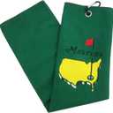 Golf Towels for Golf Bag Men Women with Clip Gift for Dad Husband Golf Fan Lover Golfers Golf Accessories (Green)