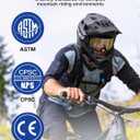 OUMURS Adult Full Face Mountain Bike Helmet with Goggles ASTM CPSC CE Certified for Men & Women - Two Removable Chin Pad, Ventilation Lightweight - Racing Enduro Ebike Downhill DH BMX MTB Helmet M