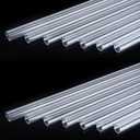 16PCS Rigid PETG Tube 12mm (1/2") OD x 1mm Wall Thickness, 12.5" Length Water Cooling Hard Tubes Rigid Round PC Tubing Unbreakable Polycarbonate Tubing DIY Clear Acrylic Tube