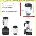 Blender Pitcher 32 oz 0.9L, Compatible with Vit 5200 4500 5000 6300 VM0102 VM0103 VM0197 E310 E320 etc blender, Replace for 32 Small Blender Container Cup Jar