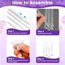 JOYYPOP 4 Sets Balloon Stand Kit For Table, Balloon Sticks with Base Birthday Graduation Party Decorations Wedding