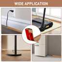 Floor Cord Cover Self Adhesive Cord Hider Floor Extension Cord Covers for Floor Power Cord Protector Cable Management Prevent Cable Trips Cable Cavity 0.47" W x 0.27" H (Light Brown Wood, 10Ft)