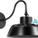 LED Gooseneck Barn Light, 50W 5000K Daylight 6500LM Dusk to Dawn Outdoor Farmhouse Wall Mount Light with Photocell,400W MH/HPS Equiv,Swivel Head LED Wall Lantern Light for Porch Yard Street